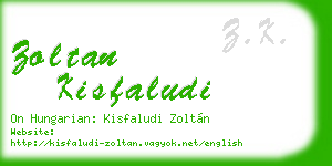 zoltan kisfaludi business card
