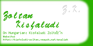 zoltan kisfaludi business card